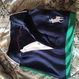 POLO Ralph Lauren Navy Open 65 Offshore Racing Polo Size LT EUC